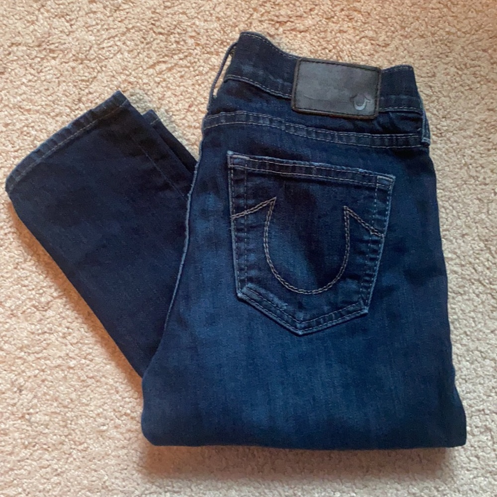 True Religion Size 26 Denim Skinny Straight Beautiful Blue Jeans